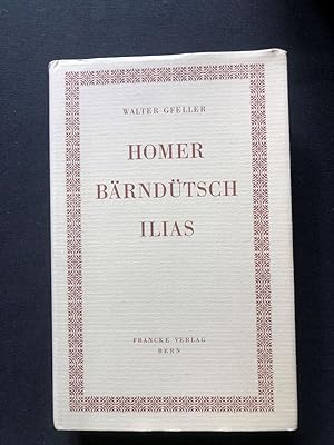 Bild des Verkufers fr Homer Brndtsch. Ilias. zum Verkauf von Libretto Antiquariat & mundart.ch