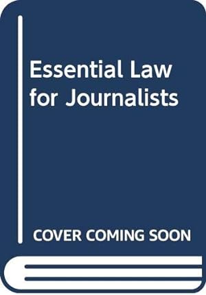 Bild des Verkufers fr Essential Law for Journalists zum Verkauf von WeBuyBooks