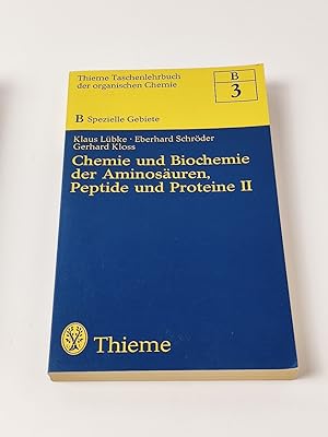 Bild des Verkufers fr Chemie und Biochemie der Aminosuren, Peptide und Proteine II zum Verkauf von BcherBirne