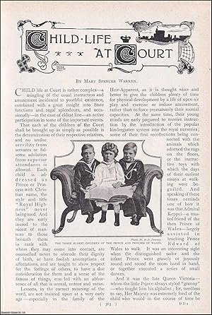 Imagen del vendedor de Child Life at Court : Prince & Princess. An uncommon original article from the Harmsworth London Magazine, 1902. a la venta por Cosmo Books