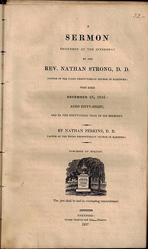 Imagen del vendedor de Dr. Perkins Funeral Sermon Delivered at the Internment of the Rev. Nathan Strong, D.D. a la venta por UHR Books