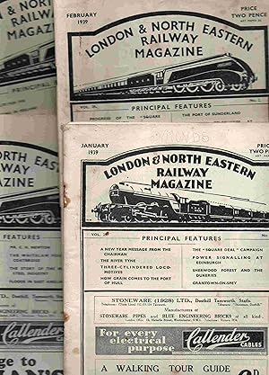 London & North Eastern Railway Magazine January - December 1939. Vol 29. Nos. 1 - 12