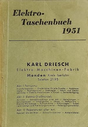 Elektro Taschenbuch 1951