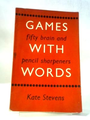 Bild des Verkufers fr Games With Words: Fifty Brain and Pencil Sharpeners zum Verkauf von World of Rare Books