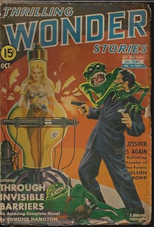 Imagen del vendedor de THRILLING WONDER Stories: October, Oct. 1942 a la venta por Books from the Crypt