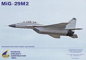 MiG-29M2. Two-Seater Multirole Front-Line Fighter. (Original product advertising for the internat...