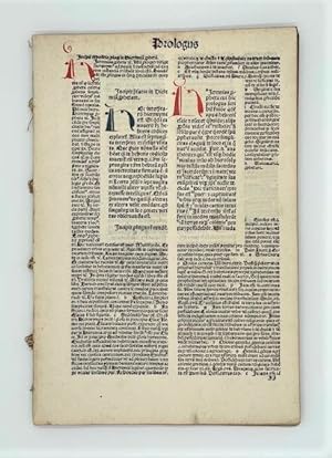 Seller image for Klagelieder Jeremias. [Aus: Biblia mit Postilla des Nicolaus de Lyra]. for sale by Versandantiquariat Wolfgang Friebes
