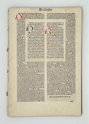 Zwölfprophetenbuch (Dodekaprópheton). [Aus: Biblia mit Postilla des Nicolaus de Lyra].