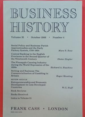 Seller image for The Pineapple Canning Industry during the World Depression of the 1930s. (Business History, Volume 31, Number 4, October 1989). for sale by Plurabelle Books Ltd