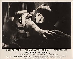 Image du vendeur pour Danger Within [Breakout] (Two original British front-of-house cards from the 1959 film) mis en vente par Royal Books, Inc., ABAA