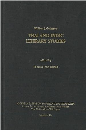 Image du vendeur pour Thai and Indic Literary Studies (Hardcover) mis en vente par CitiRetail