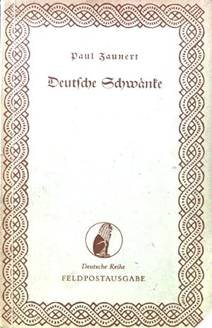 Bild des Verkufers fr Deutsche Schwnke. Deutsche Reihe ; [Bd. 102] zum Verkauf von books4less (Versandantiquariat Petra Gros GmbH & Co. KG)