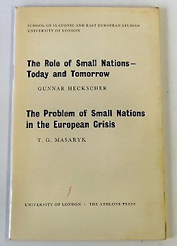 Bild des Verkufers fr The Role of Small Nations: Today and Tomorrow: The Problem of Small Nations in the European Crisis zum Verkauf von PsychoBabel & Skoob Books