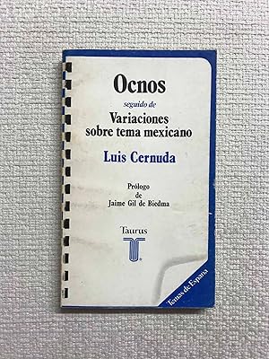 Seller image for Ocnos, seguido de Variaciones sobre tema mexicano for sale by Campbell Llibres