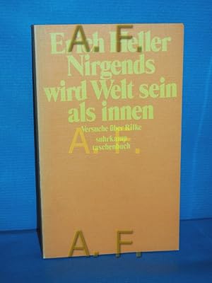 Immagine del venditore per Nirgends wird Welt sein als innen : Versuche ber Rilke. Suhrkamp-Taschenbcher , 288 venduto da Antiquarische Fundgrube e.U.