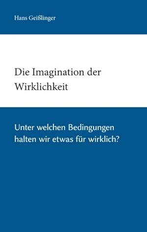 Imagen del vendedor de Die Imagination der Wirklichkeit a la venta por BuchWeltWeit Ludwig Meier e.K.