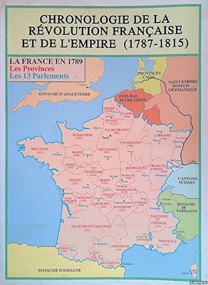 Bild des Verkufers fr Chronologie de la Rvolution franaise et de l'Empire (1787-1815) zum Verkauf von Klondyke