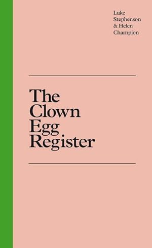 Image du vendeur pour The Clown Egg Register mis en vente par Rheinberg-Buch Andreas Meier eK