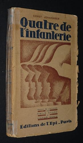 Bild des Verkufers fr Quatre de l'infanterie, front ouest 1918 zum Verkauf von Abraxas-libris