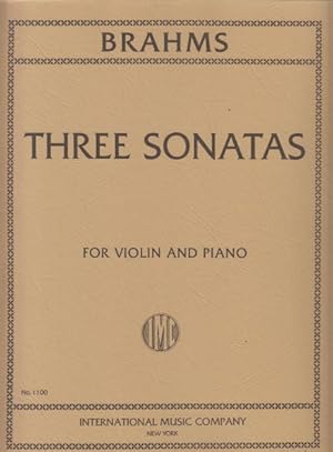 Three Sonatas for Violin & Piano, Op.78, Op.100 and Op.108.