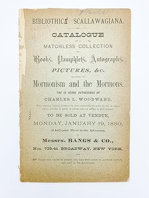 [Cover title:] Bibliothica [sic] Scallawagiana. Catalogue of a Matchless Collection of Books, Pam...