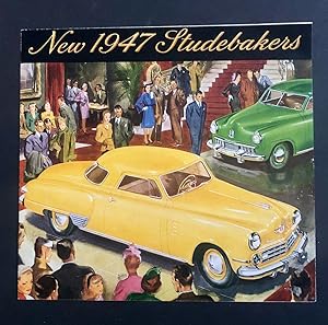 NEW 1947 STUDEBAKERS - Vintage Fold-Out Car Brochure