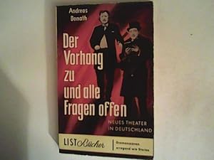 Seller image for Vorhang zu und alle Fragen offen. Neues Theater in Deutschland. for sale by ANTIQUARIAT FRDEBUCH Inh.Michael Simon