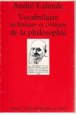Image du vendeur pour Vocabulaire technique et critique de la philosophie, 2 volumes sous coffret, mis en vente par L'Odeur du Book
