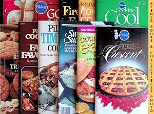 Seller image for 12 Pillsbury Cookbooks Lot: Great Crescent Creations ~ Come & Eat! ~ Sweet Success ~ Time Saver Cook Book ~ Cookbook of Family Favorites and ~ Cookie Recipes To Treasure ~ Cooking Cool, Creative Summer Cooking Recipes ~ The Convenience Cookbook ~ Fireside Favorite Recipes ~ Goin' Nuts Cookbook ~ Heart-Healthy Recipes ~ Best Butter Cookie Cookbook Vol. III for sale by Keener Books (Member IOBA)