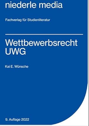 Immagine del venditore per Wettbewerbsrecht - UWG venduto da Wegmann1855