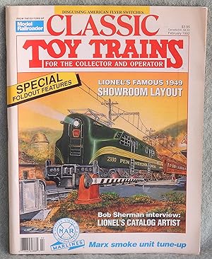 Imagen del vendedor de Classic Toy Trains February 1992 a la venta por Argyl Houser, Bookseller
