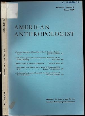 Seller image for Semantic Aspects of Linguistic Acculturation in American Anthropologist Volume 69 Number 5 for sale by The Book Collector, Inc. ABAA, ILAB
