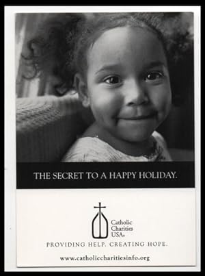 Bild des Verkufers fr cute child postcard: The Secret to a Happy Holiday zum Verkauf von Mobyville