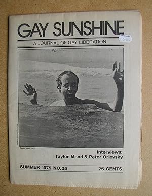 Seller image for Gay Sunshine: A Journal of Gay Liberation. No. 25. Summer 1975. for sale by N. G. Lawrie Books