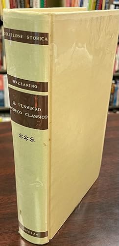 Image du vendeur pour Il Pensiero Storico Classico. Vol II, 2 mis en vente par BookMarx Bookstore