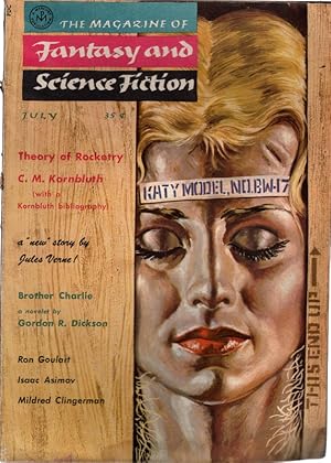 Immagine del venditore per The Magazine of Fantasy And Science Fiction, July, 1958. Theory of Rocketry by C. M. Kornbluth & Brother Charlie by Gordon R. Dickson. Collectible Pulp Magazine. venduto da Once Read Books