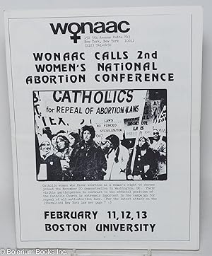 Seller image for WONAAC newsletter: February, 1972 for sale by Bolerium Books Inc.