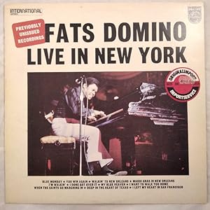 Bild des Verkufers fr Fats Domino Live In New York [LP]. zum Verkauf von KULTur-Antiquariat