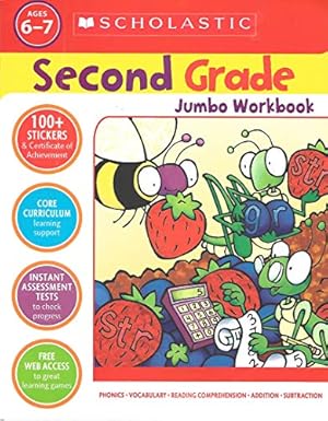 Seller image for SECOND GRADE JUMBO WOOKBOOK Agea 6-7, Phonics, Vocabulary, Reading Comprehensio for sale by Reliant Bookstore