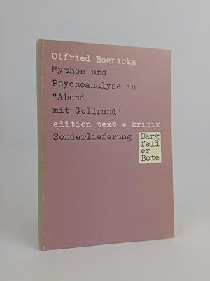 Bild des Verkufers fr Mythos und Psychoanalyse in "Abend mit Goldrand" zum Verkauf von ANTIQUARIAT Franke BRUDDENBOOKS