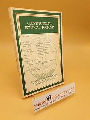 Bild des Verkufers fr Constitutional Political Economy ; Vol. 1, No. 2 ; Spring/Summer 1990 zum Verkauf von Roland Antiquariat UG haftungsbeschrnkt