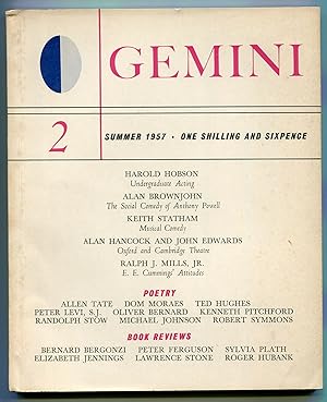 Bild des Verkufers fr Gemini - Vol. 1, No. 2, Summer 1957 zum Verkauf von Between the Covers-Rare Books, Inc. ABAA