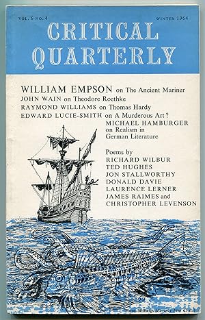 Seller image for The Critical Quarterly - Volume 6, Number 4, Winter 1964 for sale by Between the Covers-Rare Books, Inc. ABAA