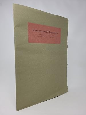 Seller image for Yvor Winters & Janet Lewis: A Centenary Tribute to the Poets for sale by Munster & Company LLC, ABAA/ILAB