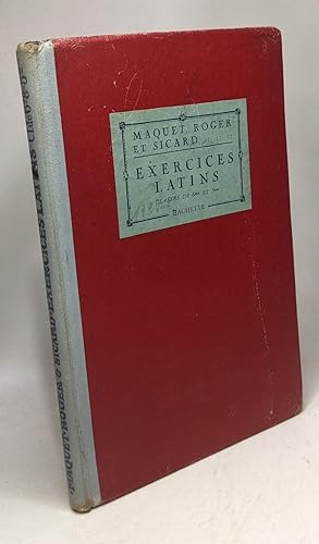 Seller image for Exercices latins - classes de sixime et de cinquime for sale by crealivres