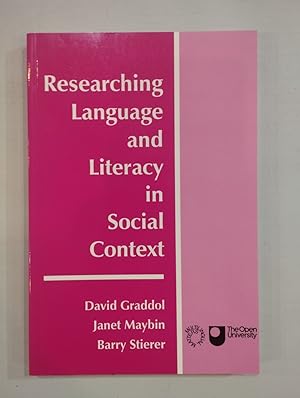 Immagine del venditore per Researching Language and Literacy in Social Context venduto da Saturnlia Llibreria