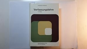 Image du vendeur pour Verfassungslehre (Demokratie und Frieden ; Bd. 7) mis en vente par Gebrauchtbcherlogistik  H.J. Lauterbach