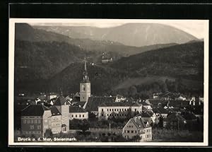 Ansichtskarte Bruck a. d. Mur, Die Kirche im Stadtkern