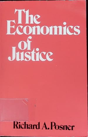 Bild des Verkäufers für The economics of justice. zum Verkauf von Antiquariat Bookfarm