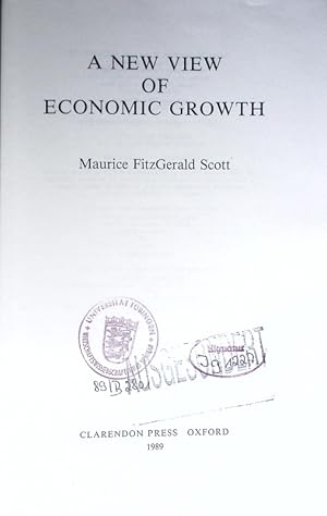 Seller image for A new view of economic growth. for sale by Antiquariat Bookfarm